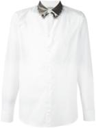Alexander Mcqueen Sequin Embroidered Shirt, Men's, Size: 41, White, Cotton