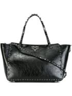 Valentino Medium 'rockstud Rolling Noir' Tote