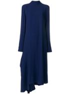 Marni High Neck Asymmetric Dress - Blue