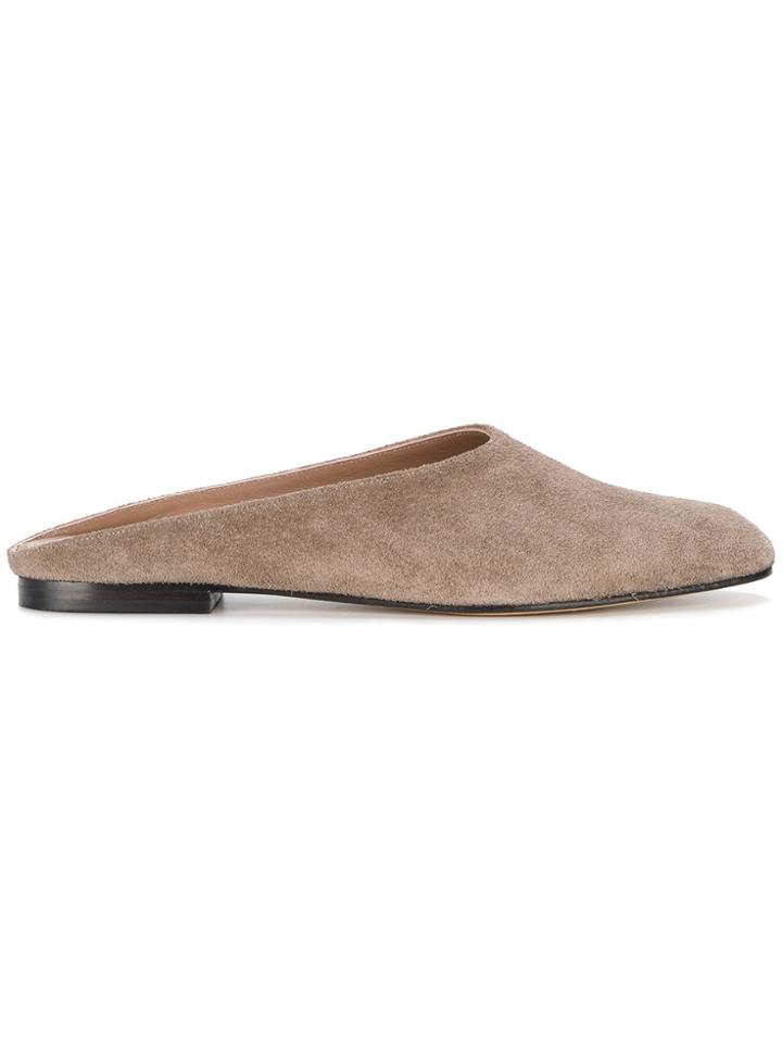 Maryam Nassir Zadeh Brown Suede Mules