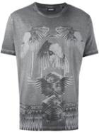 Diesel Printed T-shirt, Men's, Size: Small, Grey, Cotton