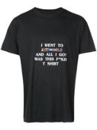 Travis Scott Astroworld Text Print T-shirt - Black