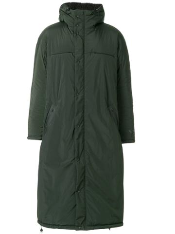 Y-3 Padded Long Coat - Green