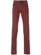 Jacob Cohen Mid-rise Straight Leg Jeans - Red