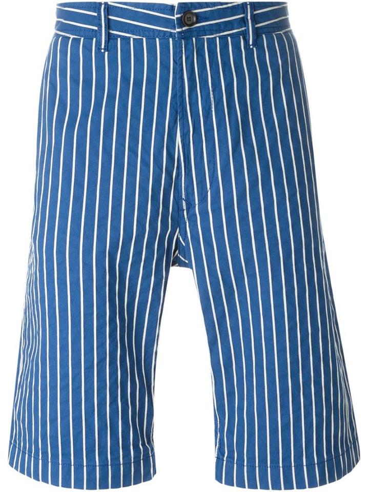 Diesel Striped Shorts, Men's, Size: 32, Blue, Cotton