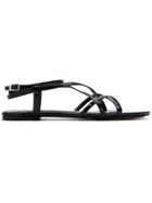 Reinaldo Lourenço Strappy Flat Sandals - Black