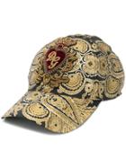 Dolce & Gabbana Brocade Print Baseball Cap - Gold