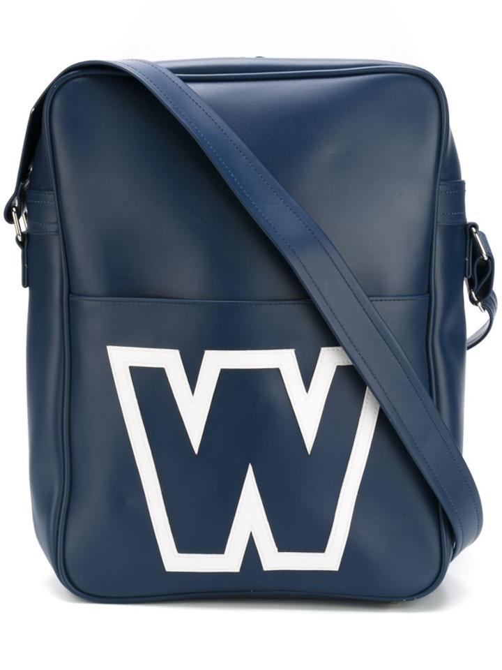 Walter Van Beirendonck Vintage Logo Print Shoulder Bag, Adult Unisex, Blue