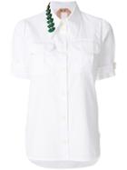 No21 Embellished Collar Shirt - White