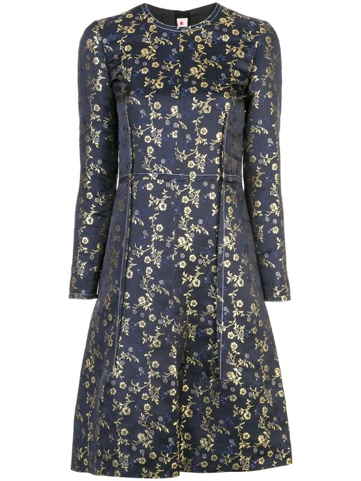 Marni Floral Embroidered Dress - Blue