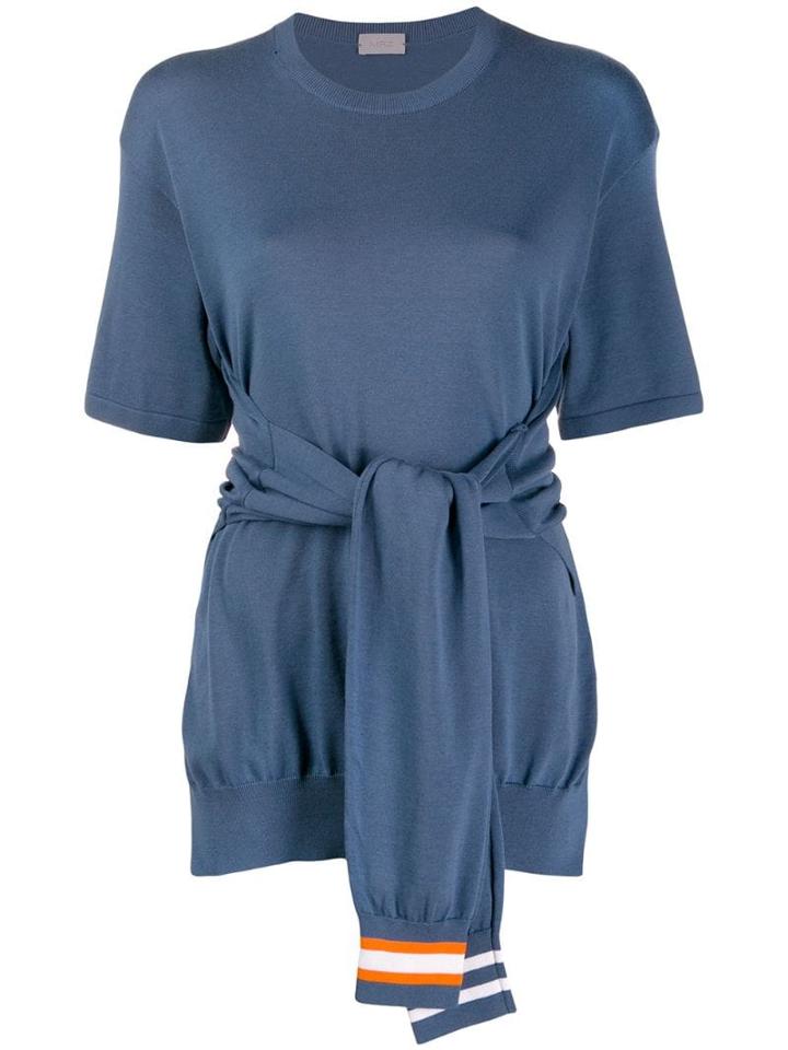 Mrz Wrap Waist T-shirt - Blue