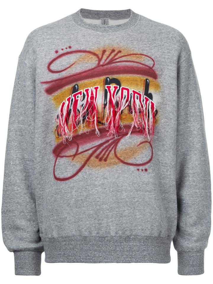 Doublet Embroidered Sweatshirt - Grey