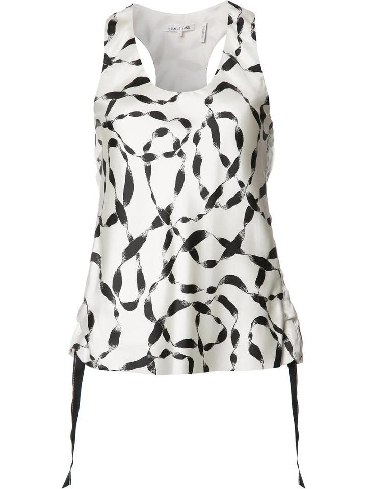 Helmut Lang Stylised Print Tank Top, Women's, Size: Small, Silk