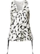 Helmut Lang Stylised Print Tank Top, Women's, Size: Small, Silk