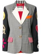 Moschino Vintage Embroidered Multi Panel Jacket - Multicolour