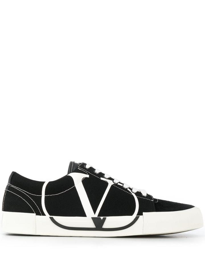 Valentino Valentino Garavani V Logo Sneakers - Black