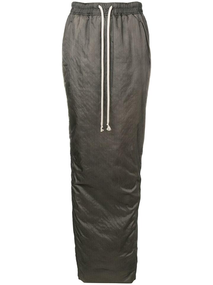 Rick Owens Long Drawstring Skirt - Nude & Neutrals