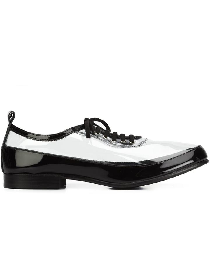Comme Des Garçons 'clear' Oxford Shoes - Black