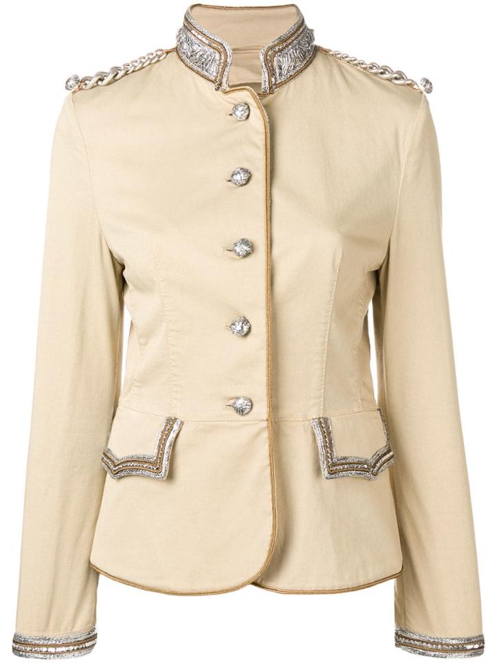 Ermanno Scervino Embellished Military Jacket - Neutrals