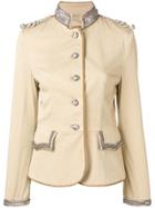 Ermanno Scervino Embellished Military Jacket - Neutrals