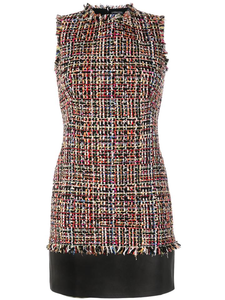 Alexander Mcqueen Wishing Tree Tweed Dress - Multicolour