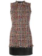Alexander Mcqueen Wishing Tree Tweed Dress - Multicolour