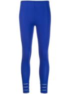 Issey Miyake Pre-owned 2000's Ribbed Leggings - Blue