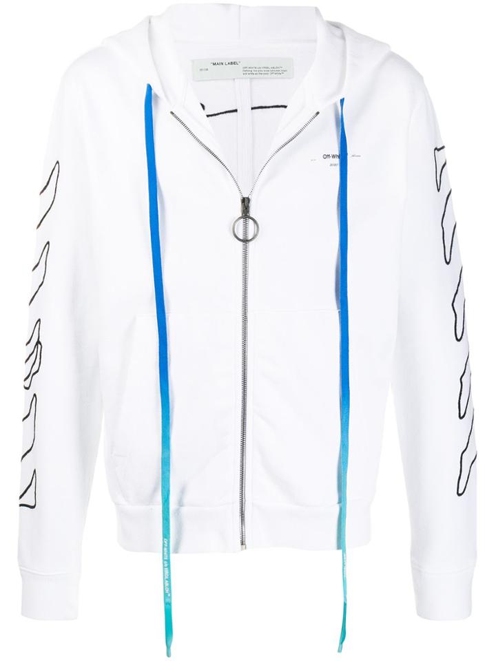 Off-white Sketched Arrow Logo Print Hoodie