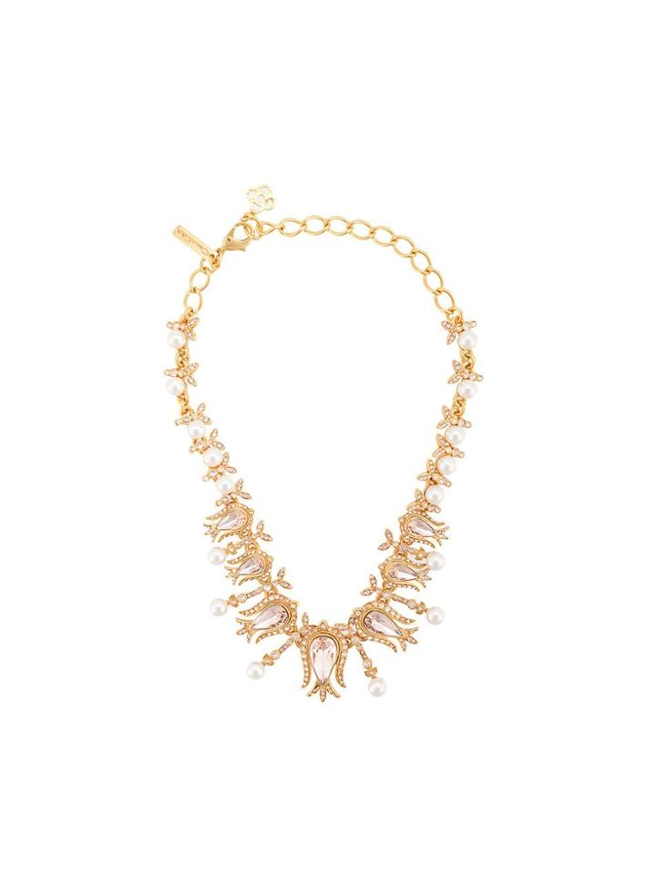 Oscar De La Renta Tulip Necklace - Gold