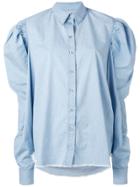 Marques'almeida Puff Sleeve Chambray Shirt - Blue