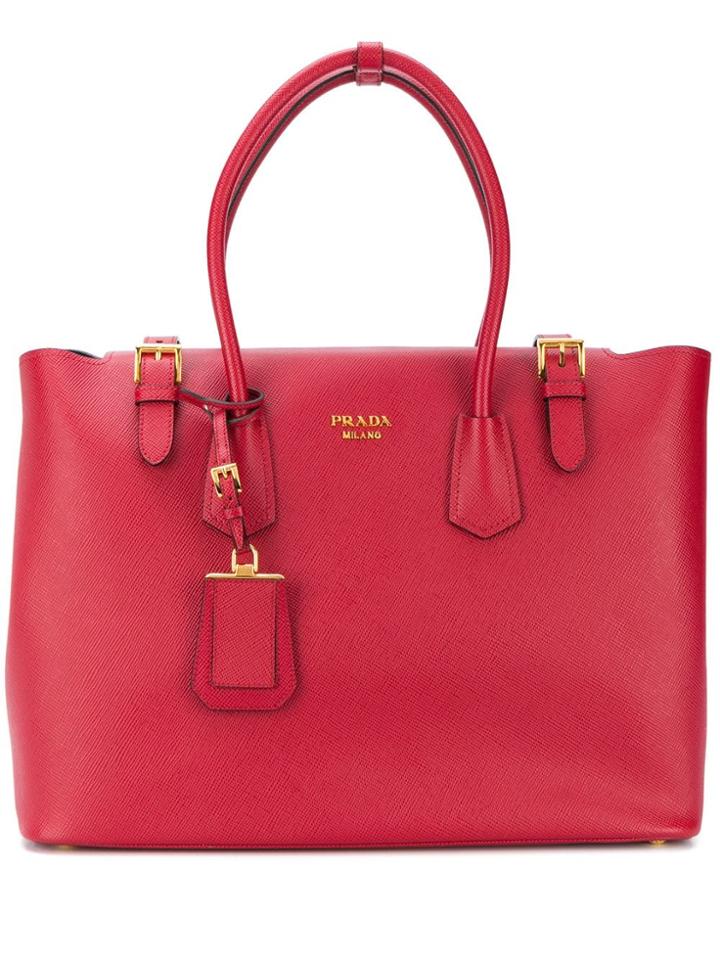Prada Prada 1ba233vooo2ckm F068z Furs & Skins->calf Leather - Red