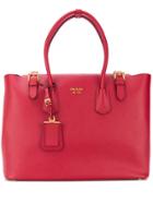 Prada Prada 1ba233vooo2ckm F068z Furs & Skins->calf Leather - Red