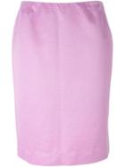 Dolce & Gabbana Vintage Straight Skirt, Women's, Size: 40, Pink/purple