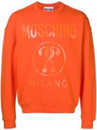 Moschino Classic Logo Jersey Sweater - Orange