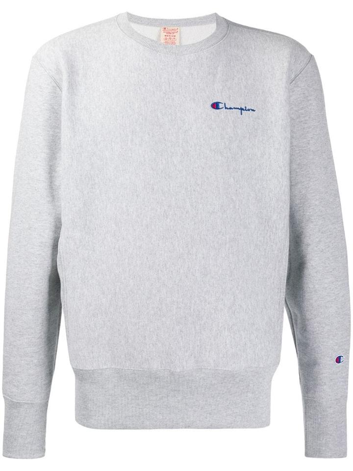Champion Crew Neck Sweater - Grey