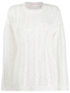 Our Legacy Sheer Cable-knit Jumper - White