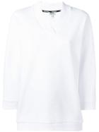 Kenzo - V-neck Sweatshirt - Women - Cotton - M, Women's, White, Cotton