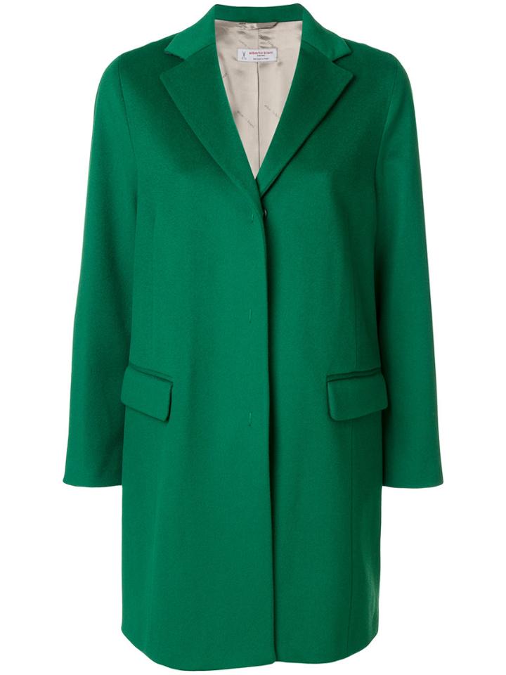 Alberto Biani Single Breasted Coat - Green