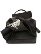No21 Embellished Knot Bag, Women's, Black, Satin/glass