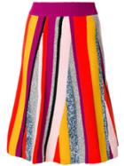 Kenzo Broken Stripes Knit Skirt - Multicolour