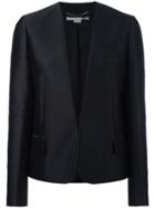 Stella Mccartney Embroidered Bird Collarless Blazer - Black