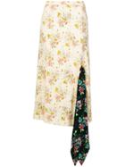 Christopher Kane Archive Floral Tie Skirt - Nude & Neutrals
