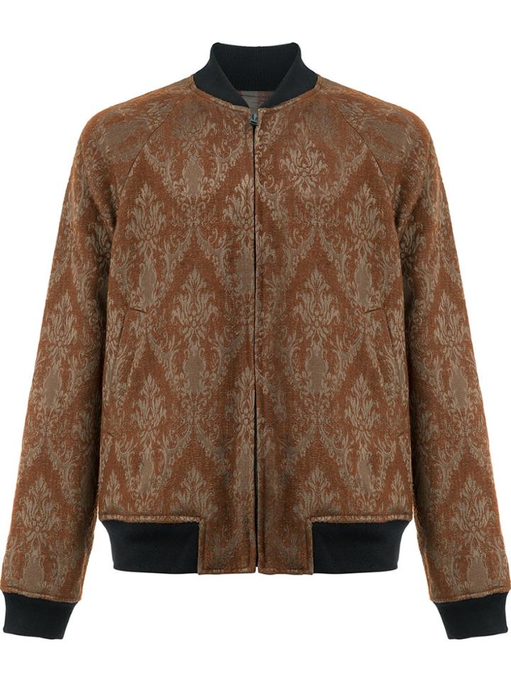 Uma Wang Printed Bomber Jacket - Brown