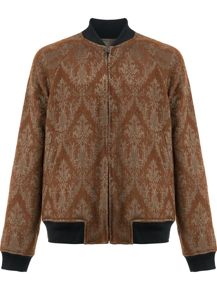 Uma Wang Printed Bomber Jacket - Brown