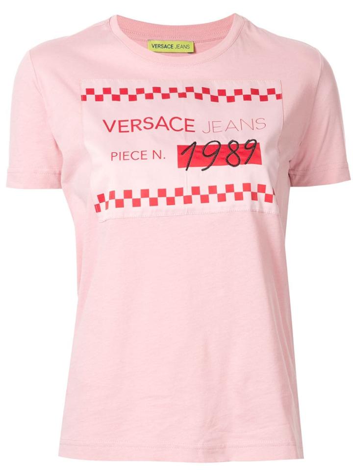 Versace Jeans 1989 Logo-patch T-shirt - Pink