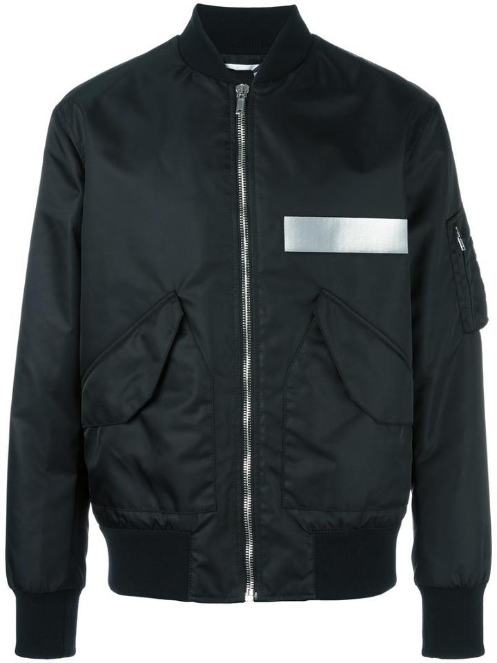 Msgm Quilted Jacket, Men's, Size: 52, Black, Polyamide/polyurethane