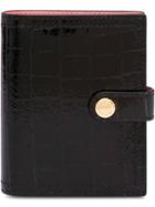 Miu Miu Croco-effect Leather Wallet - Black