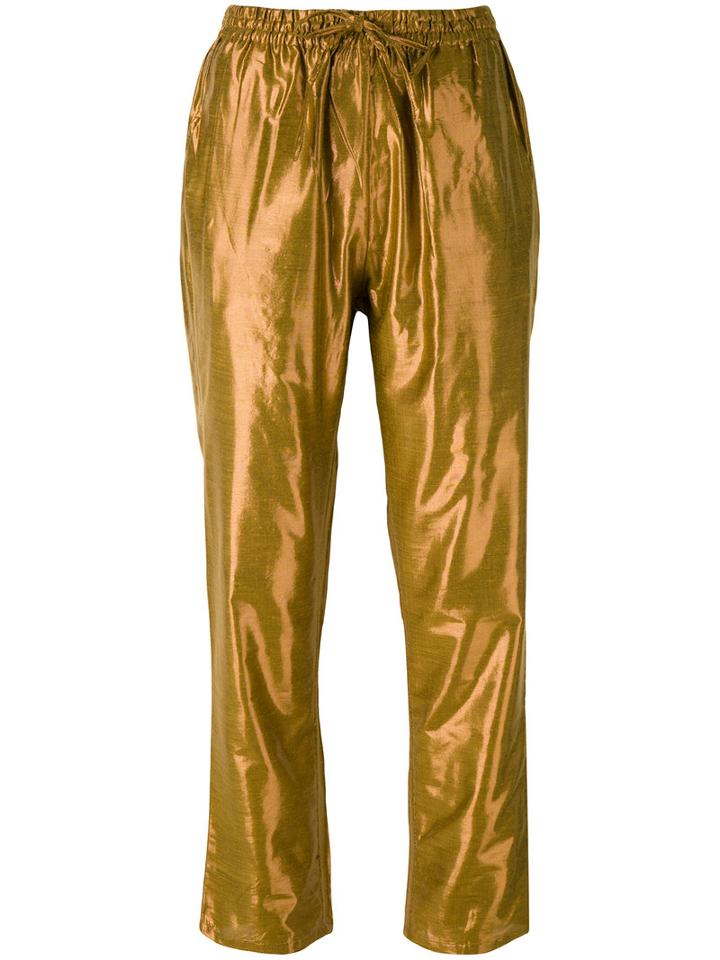 Mes Demoiselles 'brasier' Track Pants, Women's, Size: 38, Yellow/orange, Polyester/viscose