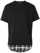 Neil Barrett Double Layer Hem T-shirt - Black