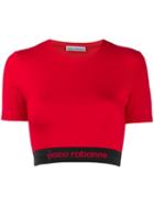 Paco Rabanne Cropped Logo Top - Red